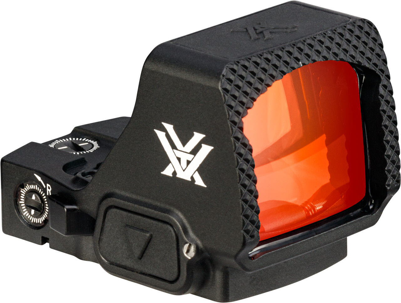 Reflexvisier mit roter Linse und robustem Gehäuse, ideal für präzises Zielen