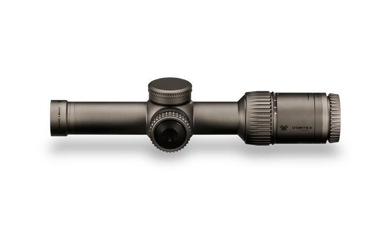 Vortex Zielfernrohr für präzises Schießen Seitenansicht eines Vortex Zielfernrohrs, ideal für genaue Zielerfassung