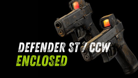 Defender ST und CCW Pistolen mit Schutzhülle