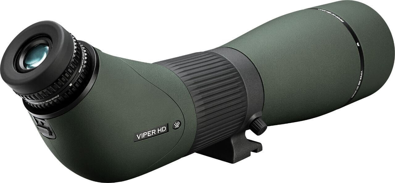 Grünes Viper HD Spektiv mit robustem Design und detaillierter Optik für klare Naturbeobachtungen