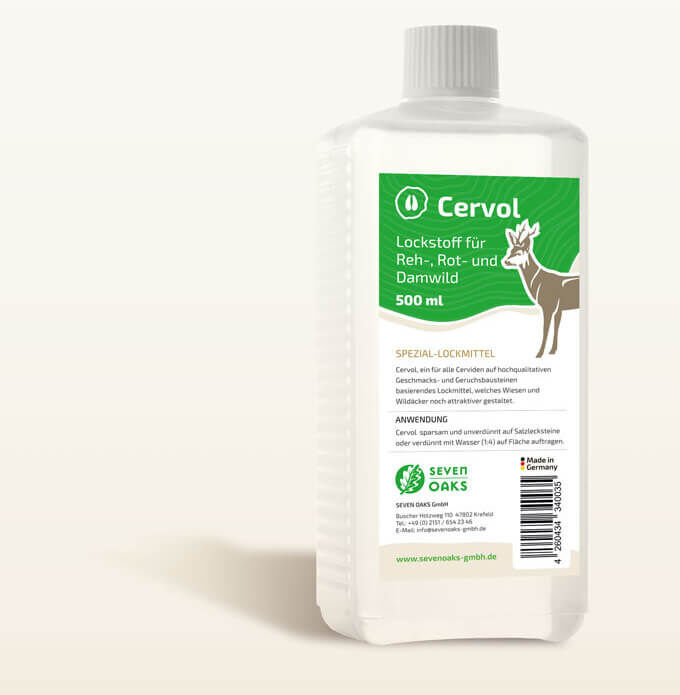 Cervol Lockstoffflasche 500 ml für Wildtiere von Seven Oaks